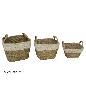 CESTA X 3 NATURAL 31X31X24/32 CM. LULA