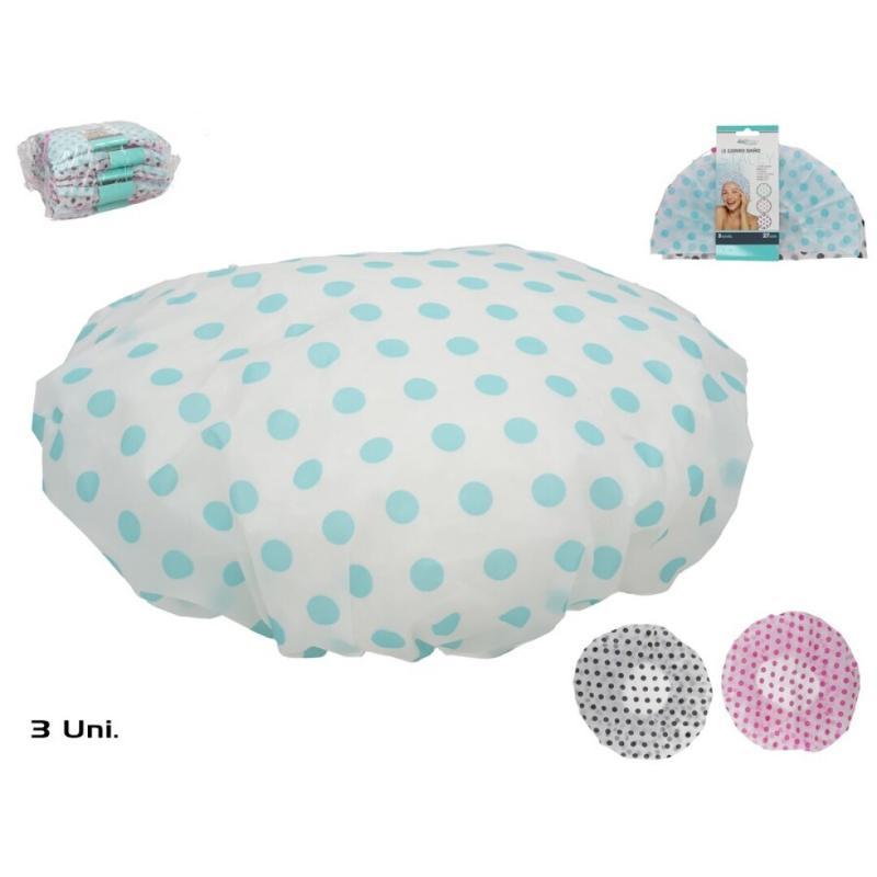 SET 3 GORRO BAÑO STACEY 27 CM 3 SURT
