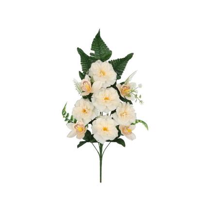 CONJUNTO CAMELIA ORQUIDEAS X9-53 CM CREMA