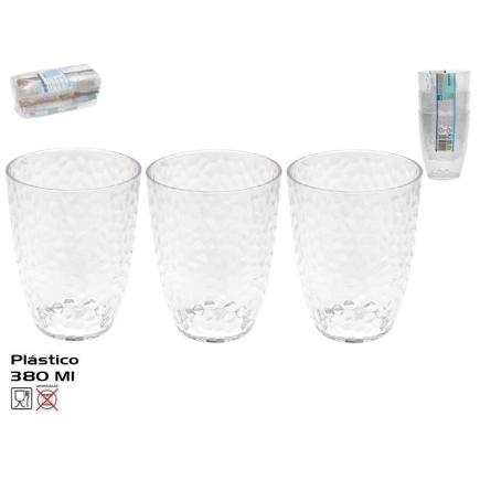 S/3 VASOS FALYN 380 ML TRANSPARENTE