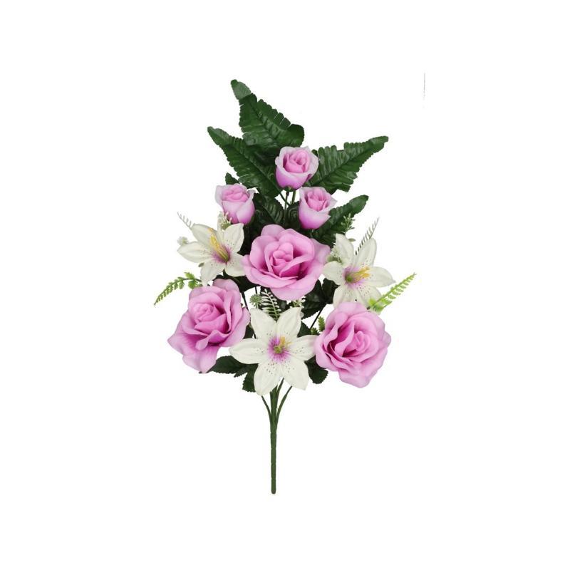 CONJUNTO ROSAS-AZUCENA X9-53 CM VIO