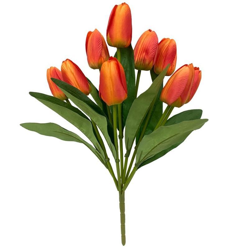 RAMO TULIPANES X 9-44 CM NARANJA