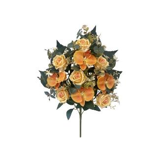CONJUNTO ORQUIDEAS GLITTER X10-55 CM AMARILLO