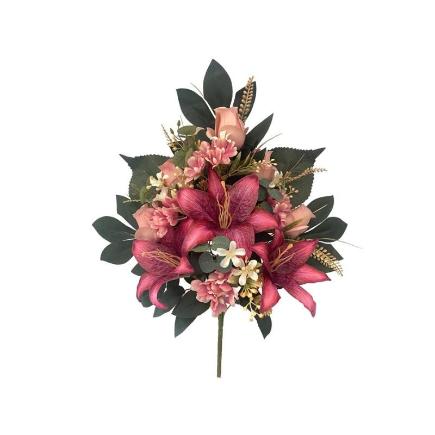 CONJUNTO CAP-LILIUM GLITTER X12-57 CM ROSA