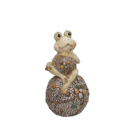 RANA CON PELOTA CRIS 20X19.5X37 CM