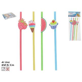 SET 4 CAÑITAS COOL 22.5 CM