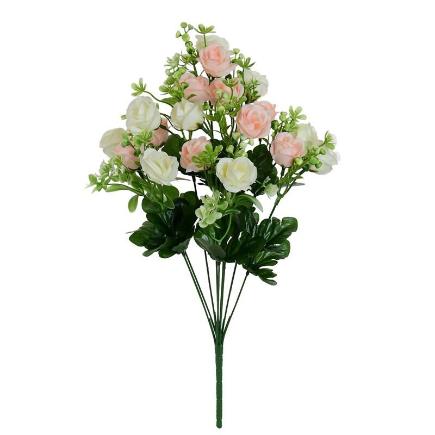 RAMO ROSAS MINI X9 X18-51 CM ROSA