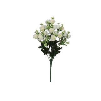 RAMO ROSAS MINI X9 X18-51 CM CREMA