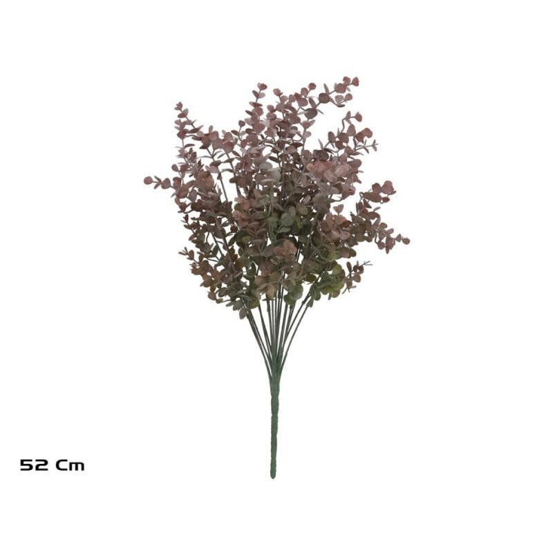 RAMO EUCALIPTO X18 - 52 CM BURDEOS