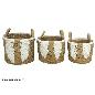 SET 3 CESTOS C/ASAS 33X33X28/35 CM ADRIHN
