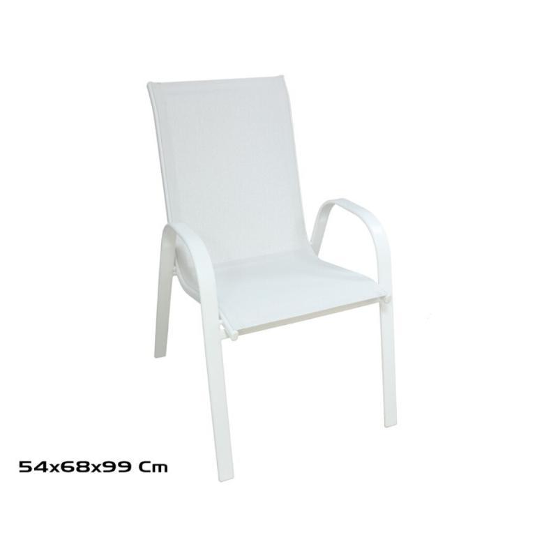SILLA JARDIN KAISER BLANCA 54X68X99 CM