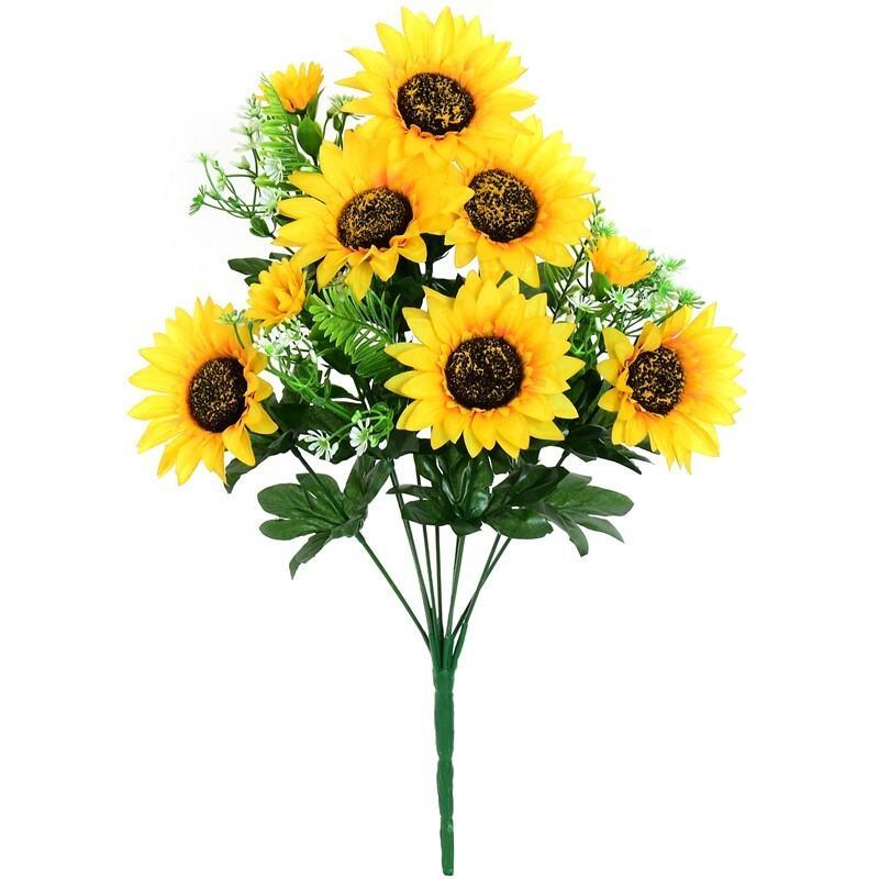 RAMO GIRASOLES SURT X9-46 CM AMARILLO
