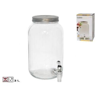 TARRO DISPENSADOR LISO VOLGA C/GRIFO 3 L