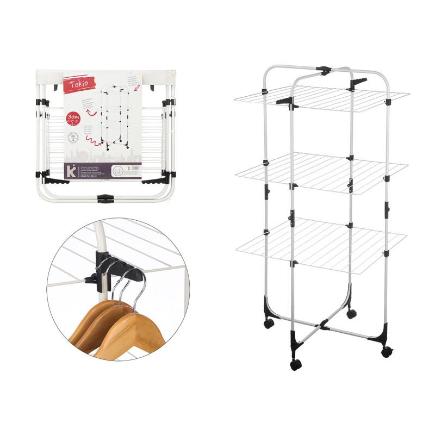 TENDEDERO VERTICAL PLEGABLE RUEDAS 30M