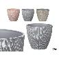 MACETA CONICA 23 CM SURT 3 COL RELIEVE