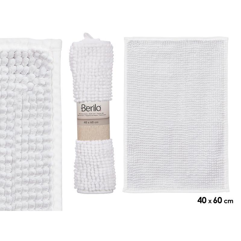 ALFOMBRA BAÑO BLANCO 40X60 CM
