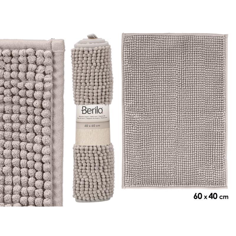 ALFOMBRA BAÑO GRIS 40X60 CM
