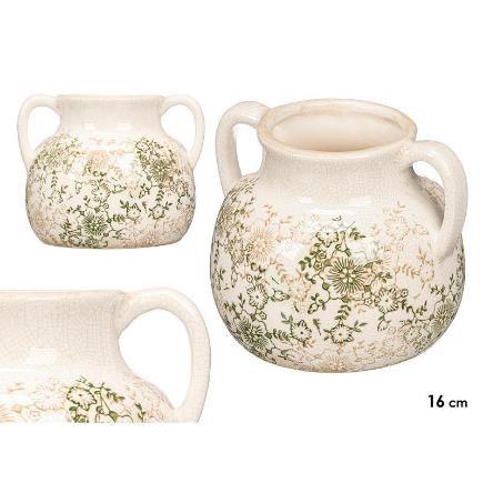 JARRON NONNA 2 ASA VERDE BEIGE 16 CM