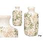 JARRON NONNA BOTELLA VERDE BEIGE 27 CM