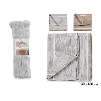MULTIUSOS RAYAS SURT 2 COLORES 130X160 CM