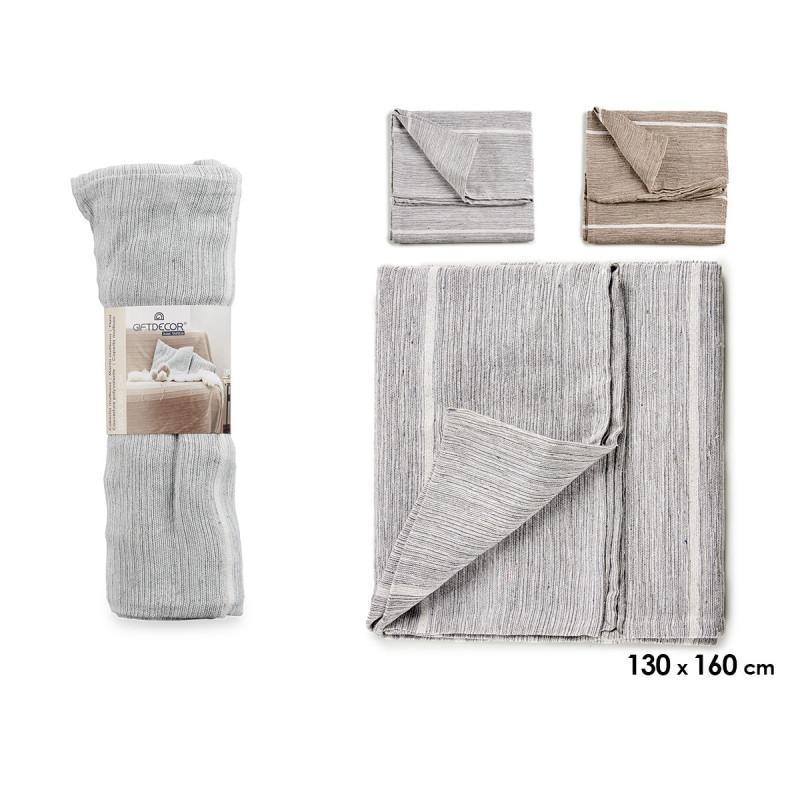 MULTIUSOS RAYAS SURT 2 COLORES 130X160 CM
