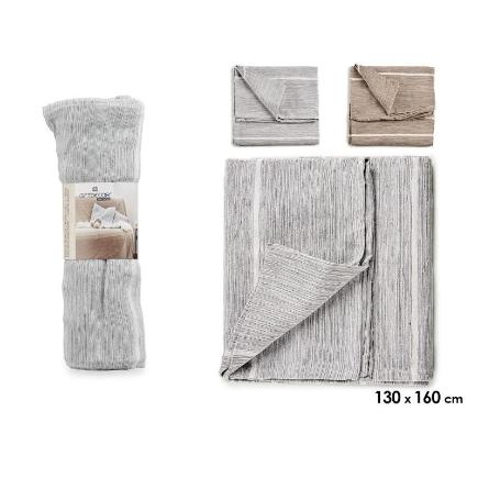 MULTIUSOS RAYAS SURT 2 COLORES 130X160 CM