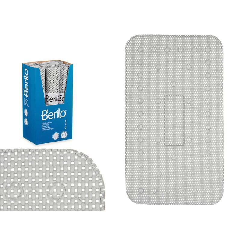 ALFOMBRA BAÑO ANTIDESLIZANTE GOMA GRIS