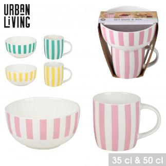 SET MUG 35 CL Y BOL 50 CL SURT EN 3 COL DISP