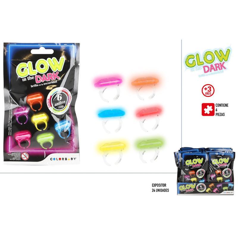 PK 6 ANILLOS LUMINOSOS DISP 24