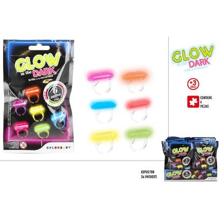 PK 6 ANILLOS LUMINOSOS DISP 24