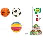 PELOTA 12 CM 3/S DISP SPORTS & GAMES