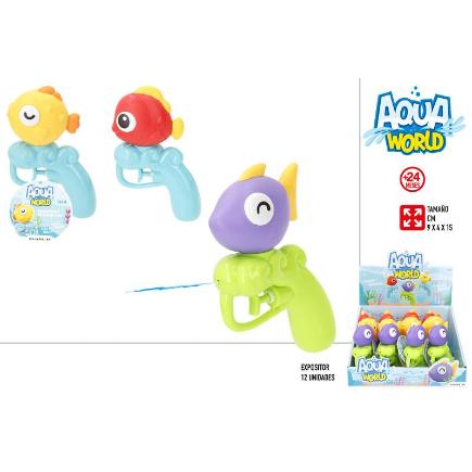 PISTOLA DE AGUA PECECITO AQUA WORLD