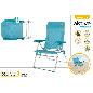 SILLA PLAYA PLEGABLE 47X62X90 CM ALU+TEXTILENO 2X1