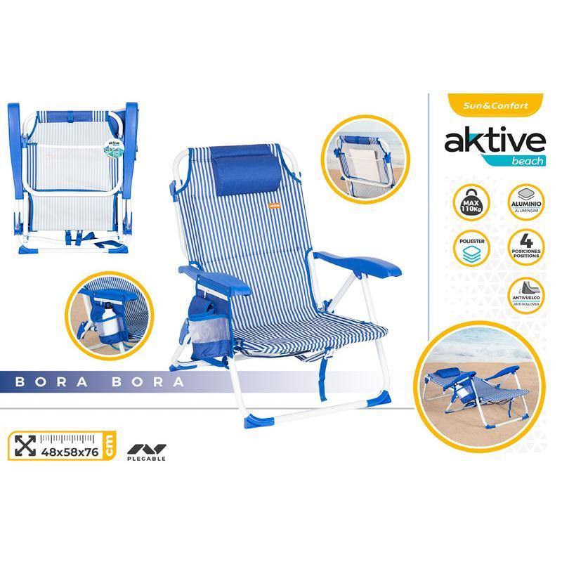 SILLA PLAYA PLEG 48X58X76 CM AKTIVE