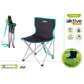 SILLA PLEG CAMPING 43X43XH71 CM C/BANDOLERA COMPACT