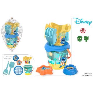 SET CUBO PLAYA IML D18 CM + 3 A STITCH