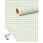BOBINA PROPILENO OPACO CUADROS VICHY 70CM X 40 M PERLATO VERDE CLARO