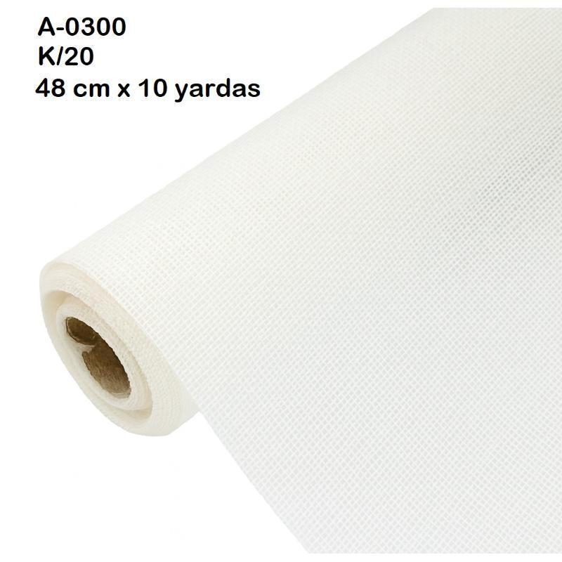 BOBINA YUTE 48 CM X 10 YARDAS BLANCO