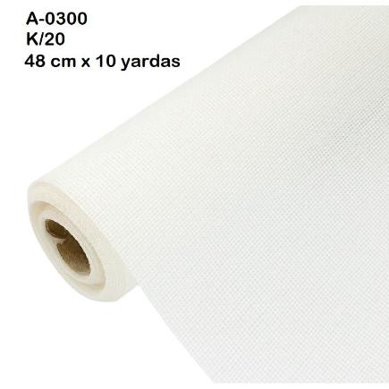 BOBINA YUTE 48 CM X 10 YARDAS BLANCO