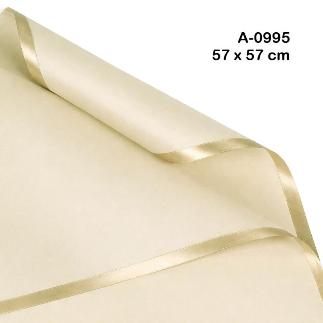 PAQ.20 LAMINAS DE POLIPROPILENO PAPEL COREANO 57X57 CM CREMA
