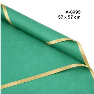 PAQ.20 LAMINAS DE POLIPROPILENO PAPEL COREANO 57X57 CM VERDE