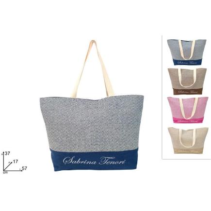 BOLSO DE PLAYA 57X37 CM ST FANTASIA 4 COLORI