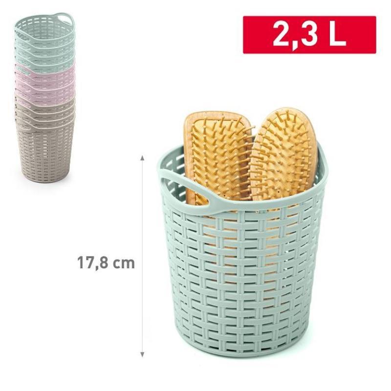 CESTO RATTAN Nº 3 2.3 L 15.5X17.8 CM SURT VRM