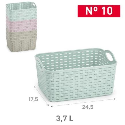 CESTO RATTAN Nº 10 3.7 L 17.5X24.5 CM SURT VRM