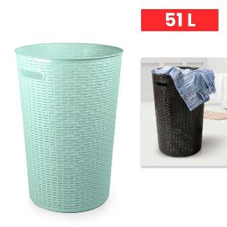 CESTO RATTAN REDONDO 51 L VERDE
