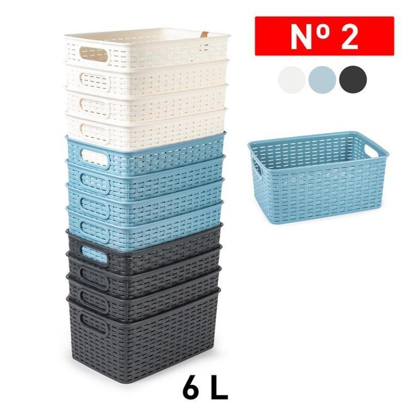 CESTA RATTAN Nº2 6 L 29X19.5 CM SURT BAG