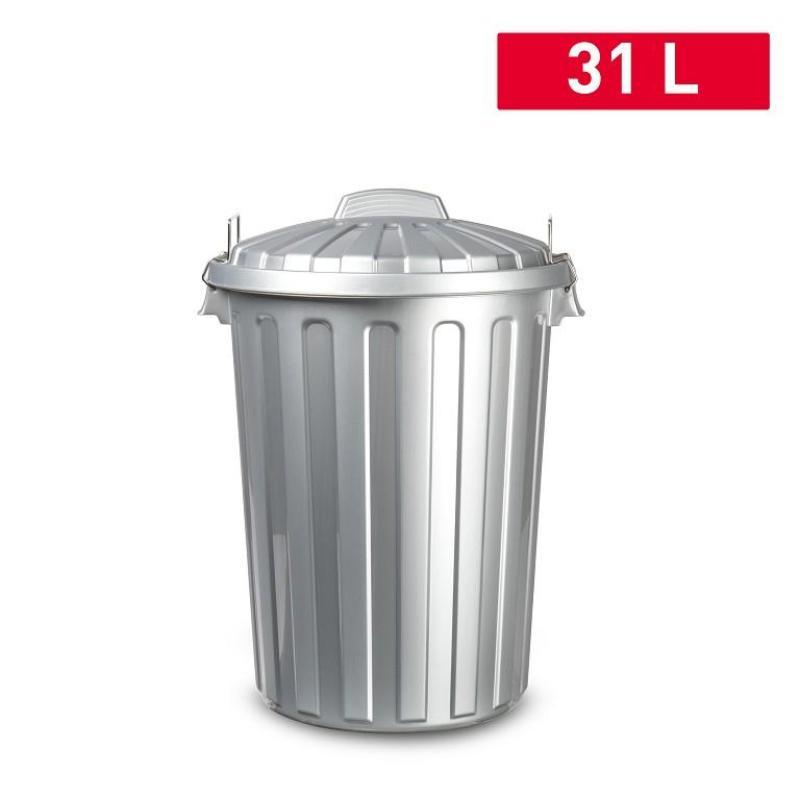 CUBO BASURA CITY 31 L PLATA