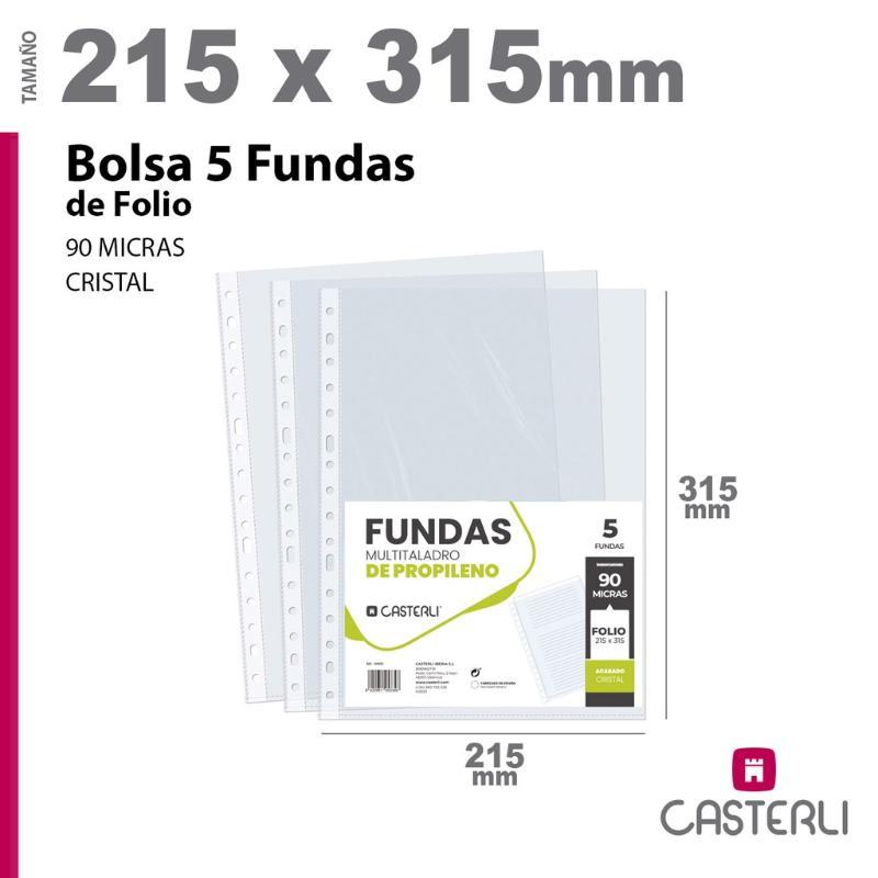 BOLSA 5 FUNDA DE FOLIO 90 MICRA CRISTAL