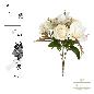 RAMO MIX ROSAS/HORTENSIA 7 TALLOS 45 CM CREMA