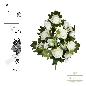 RAMO ENCARADO CAPULLO ROSA MIX 12 TALLOS 49 CM BLANCO